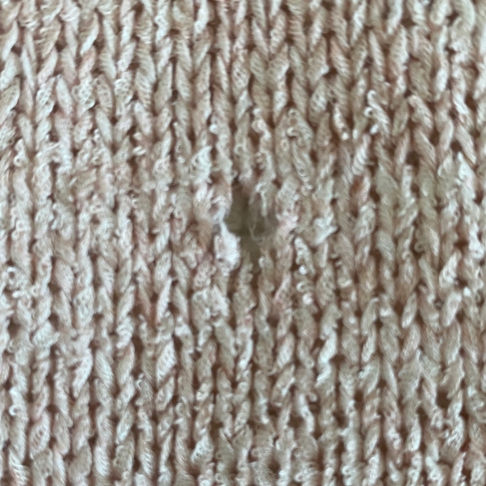 Talbots Light Pink Open-Front Knit Cardigan - Picture 6 of 8
